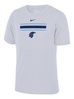 Nike NIKE Legend Tee WHT with Navy and Lt Blue Stripes