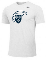 NIKE Youth Legend Tee WHT with Eagle Shield