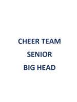 2025 Cheer Team Senior Big Head