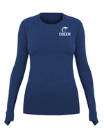 2025 Cheer Team lululemon Women's Swiftly Tech Navy Long Sleeve Tee 2.0