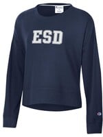 Champion Wmn Sueded Crew Navy ESD