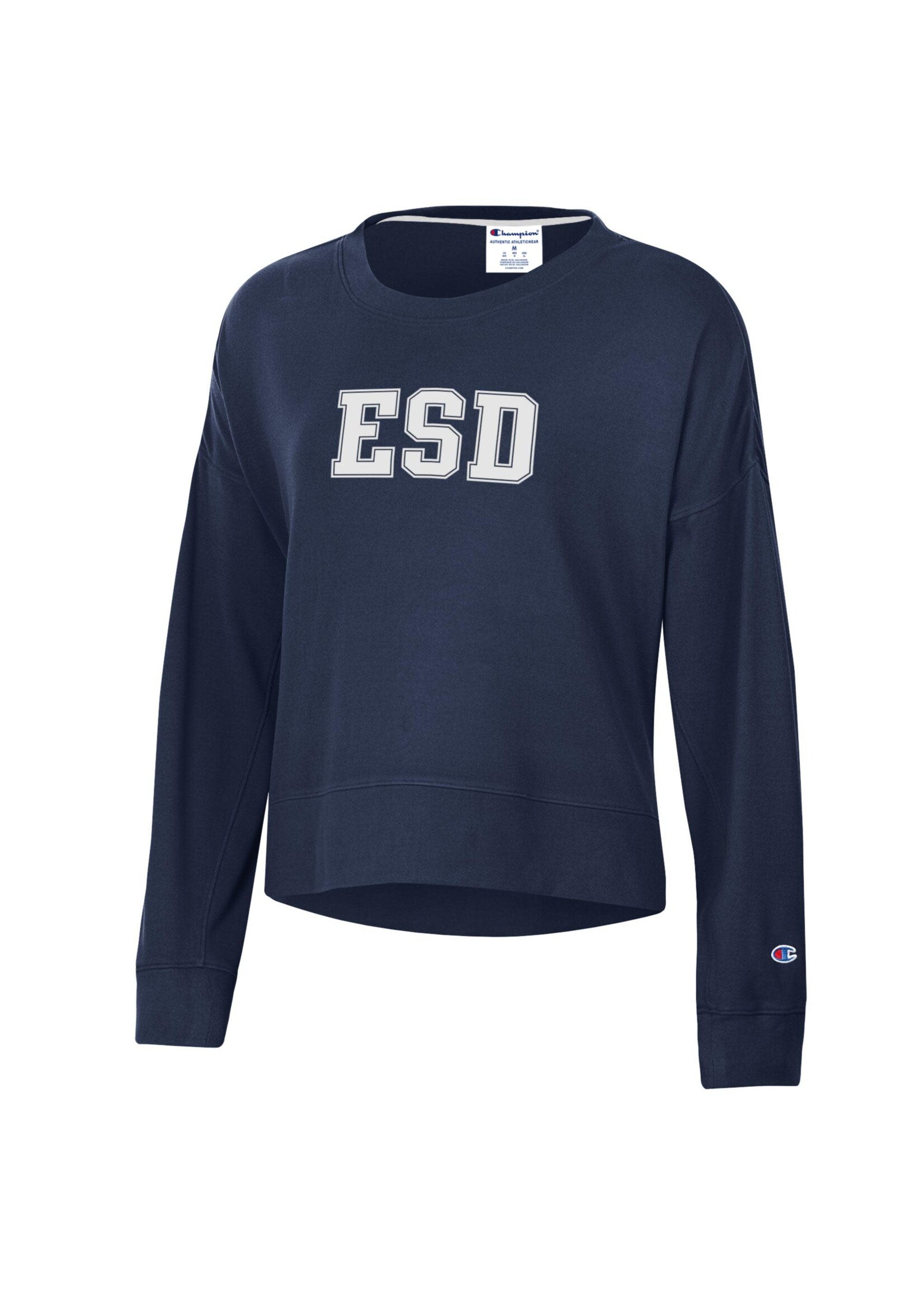 Champion Wmn Sueded Crew Navy ESD