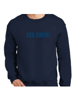2025 Cheer Team Crew Sweatshirt (Navy w/Navy Embroidery)