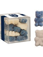 Neil Enterprises Neil Enterprises Acrylic Cube with Gummy Bears Navy and White