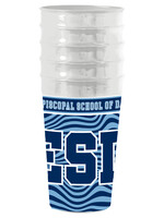 Spirit Products 16oz Stadium Cup 5 Pack with Navy Wave