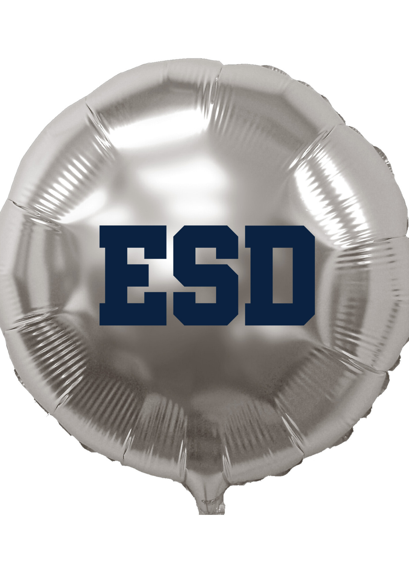 Spirit Products 18 in Foil Balloon Silver with Navy ESD