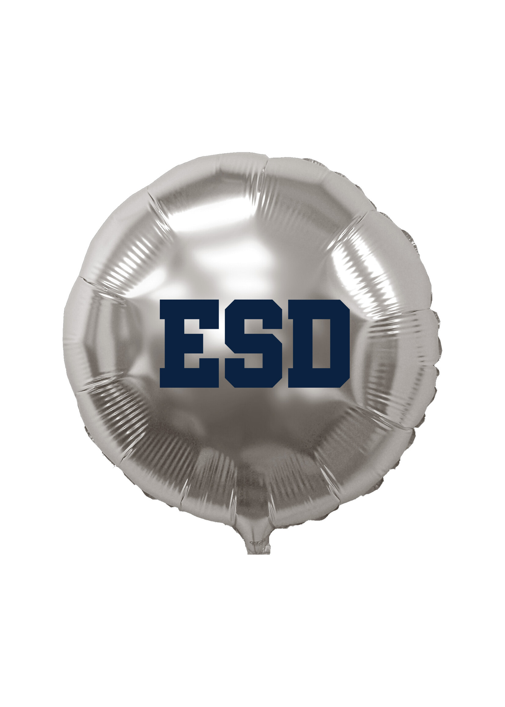 Spirit Products 18 in Foil Balloon Silver with Navy ESD