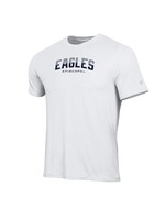 Champion Men's Ath SS Tee Wht w Two Tone Eagles Arched
