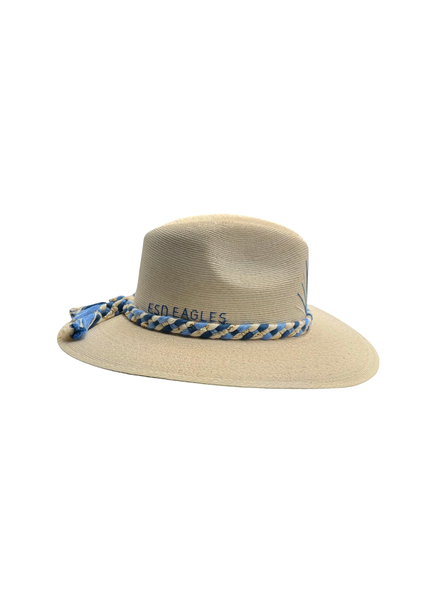 CS Custom Palm Straw Hat with ESD EAGLES