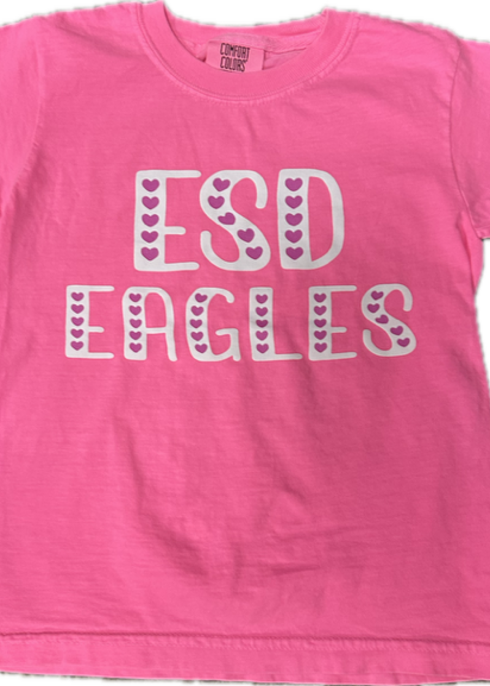 EN T-Shirt Love Letters Neon Pink
