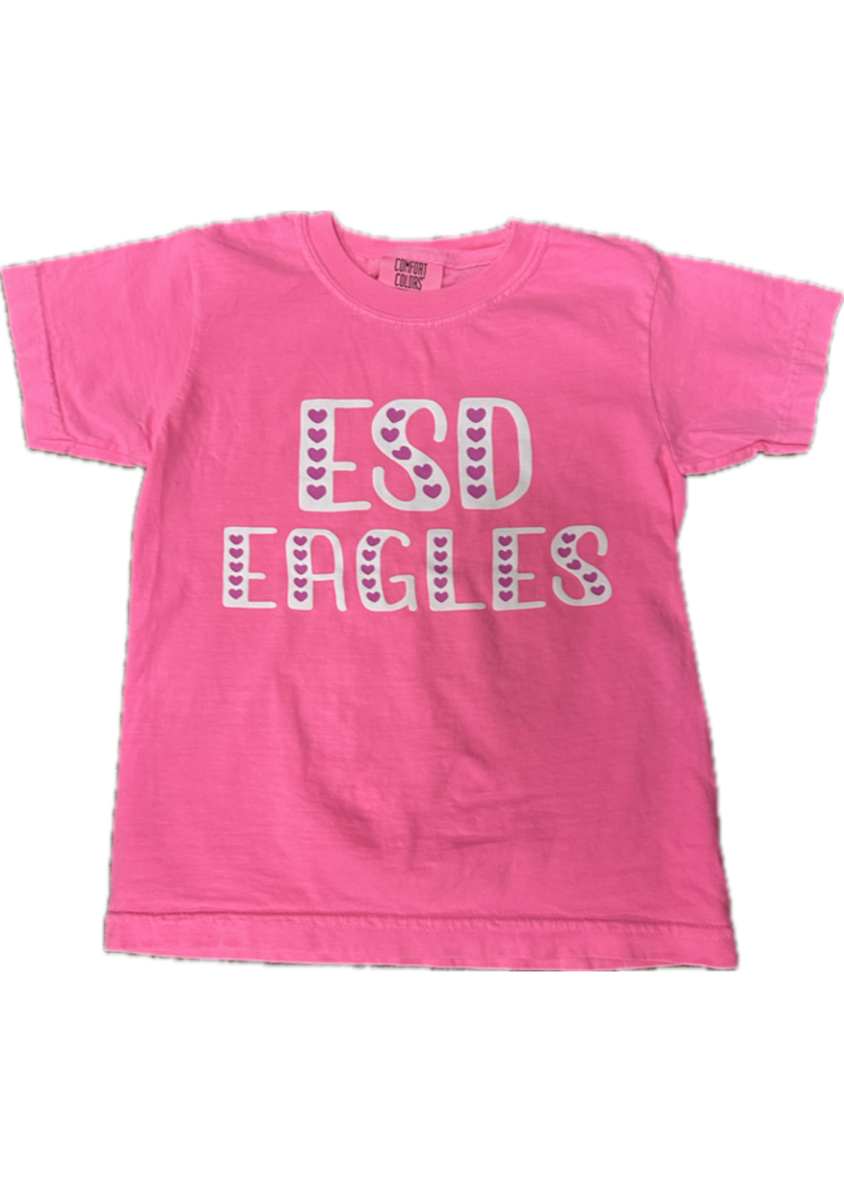 EN T-Shirt Love Letters Neon Pink
