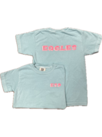 EN T-Shirt Sketch ESD EAGLES Pink on Mint
