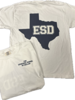 EN T-Shirt Texas with White Sparkle ESD on Navy TX
