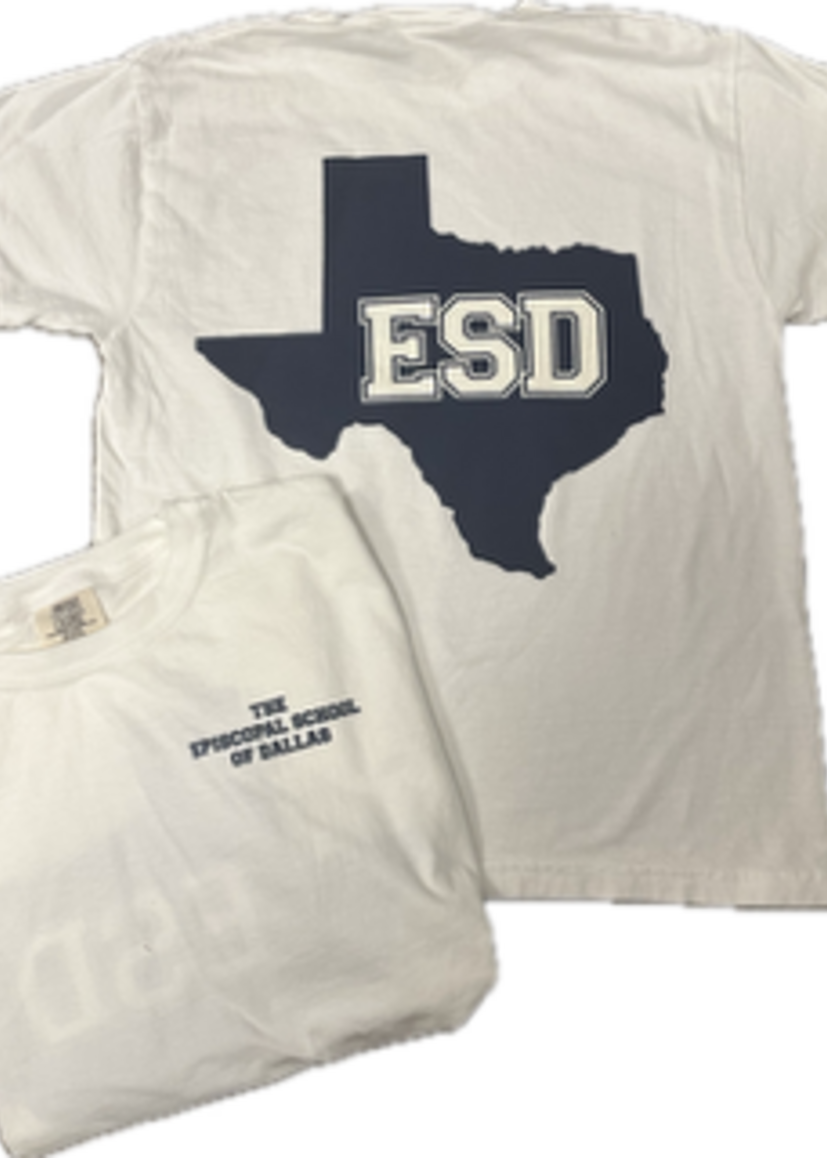 EN T-Shirt Texas with White Sparkle ESD on Navy TX