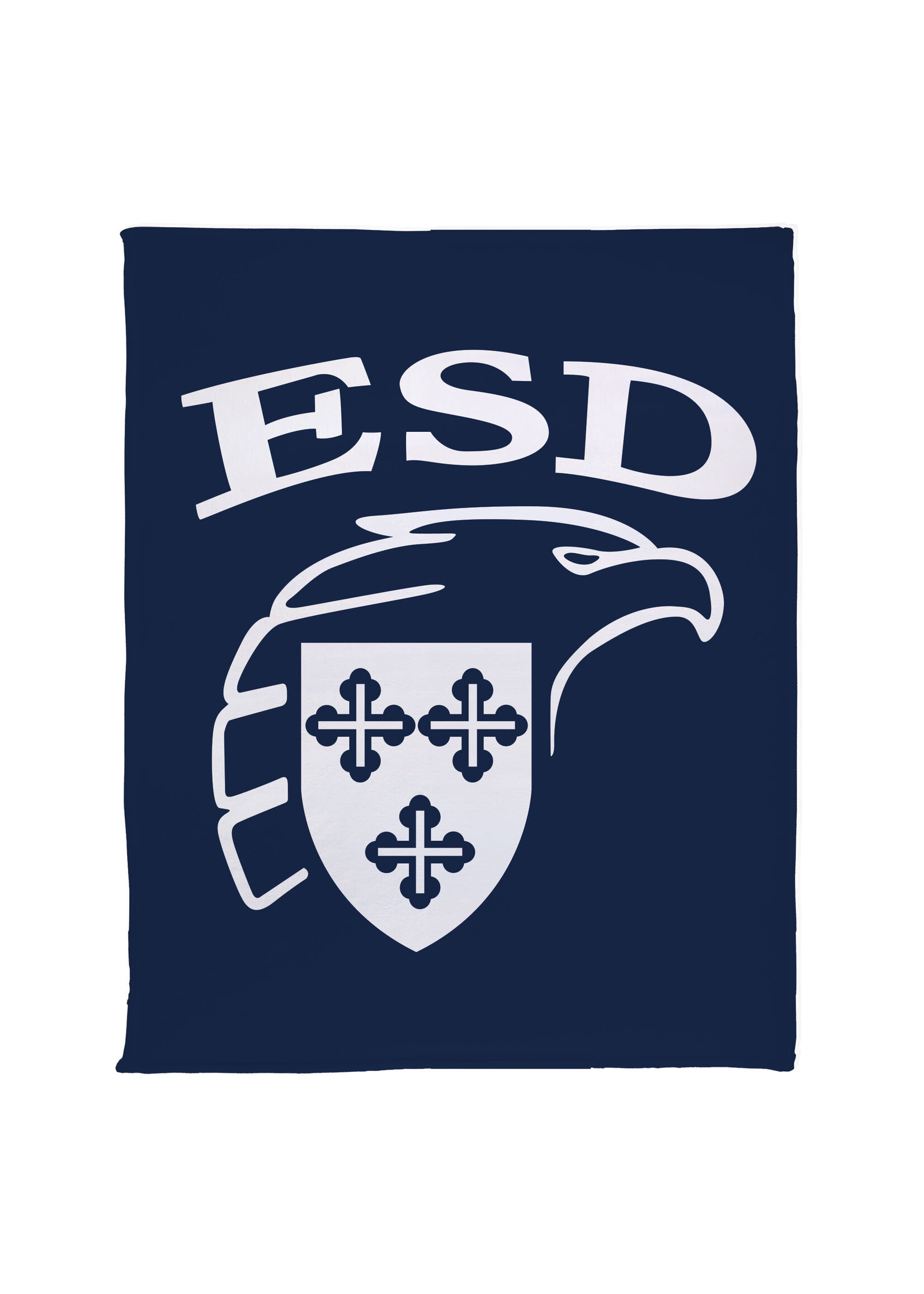 Blanket Sublimated Eagle Shield NVY WHT