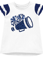 Azarhia AZARHIA  Shimmer Ruffle Sleeve Megaphone