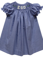 Vive la Fete Smocked Dress Navy Gingham