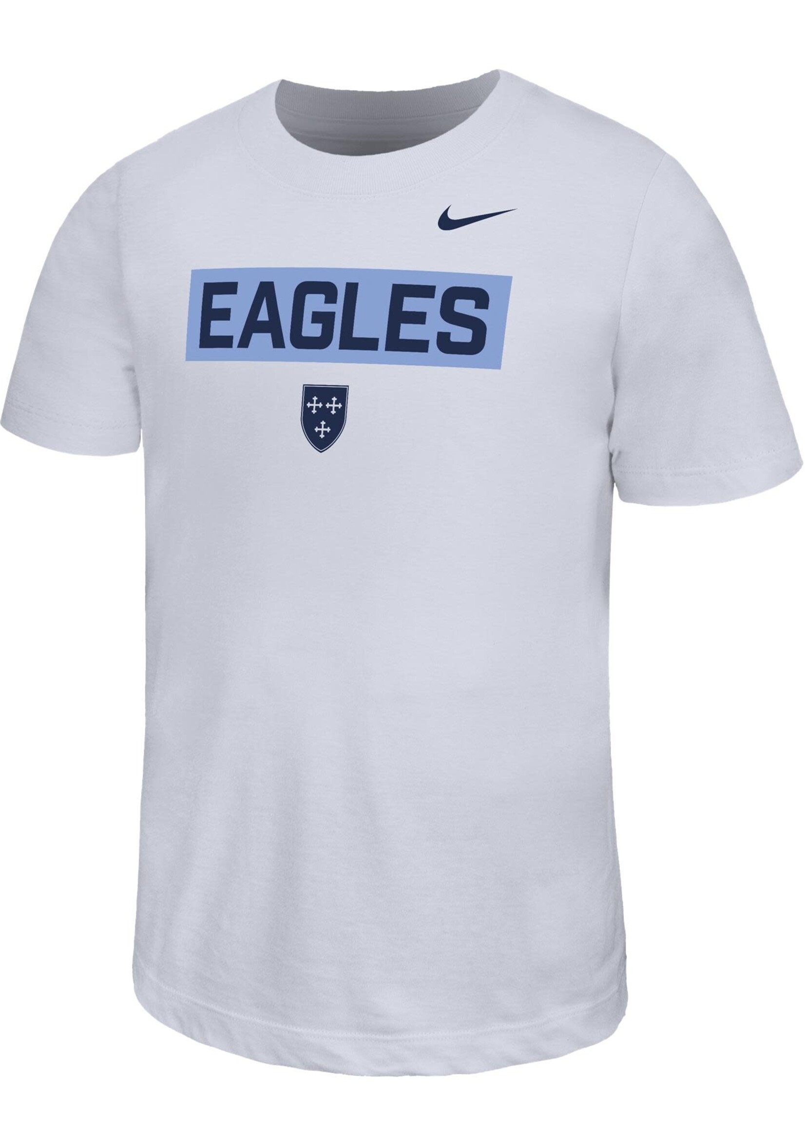 NIKE Legend Tee Wht w Nvy EAGLES in Lt Blue Box