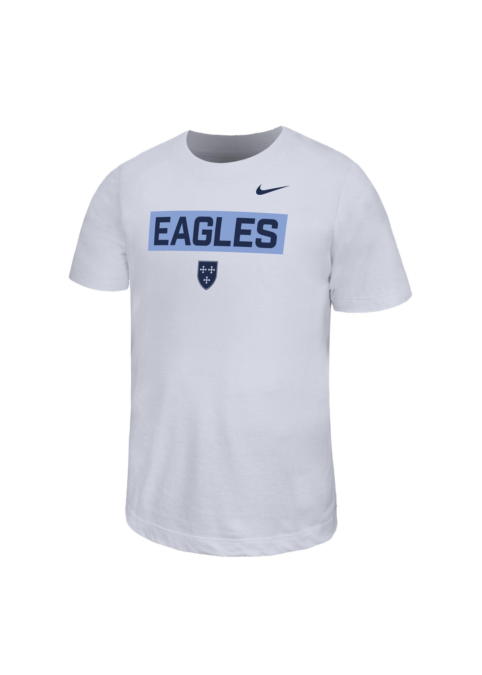 NIKE Legend Tee Wht w Nvy EAGLES in Lt Blue Box
