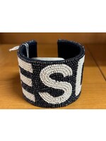 M and M Beaded Cuff Bracelet ESD