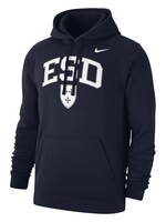 NIKE Club PO Hoodie ESD over Shield in WHT w GRY