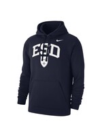 NIKE Club PO Hoodie ESD over Shield in WHT w GRY