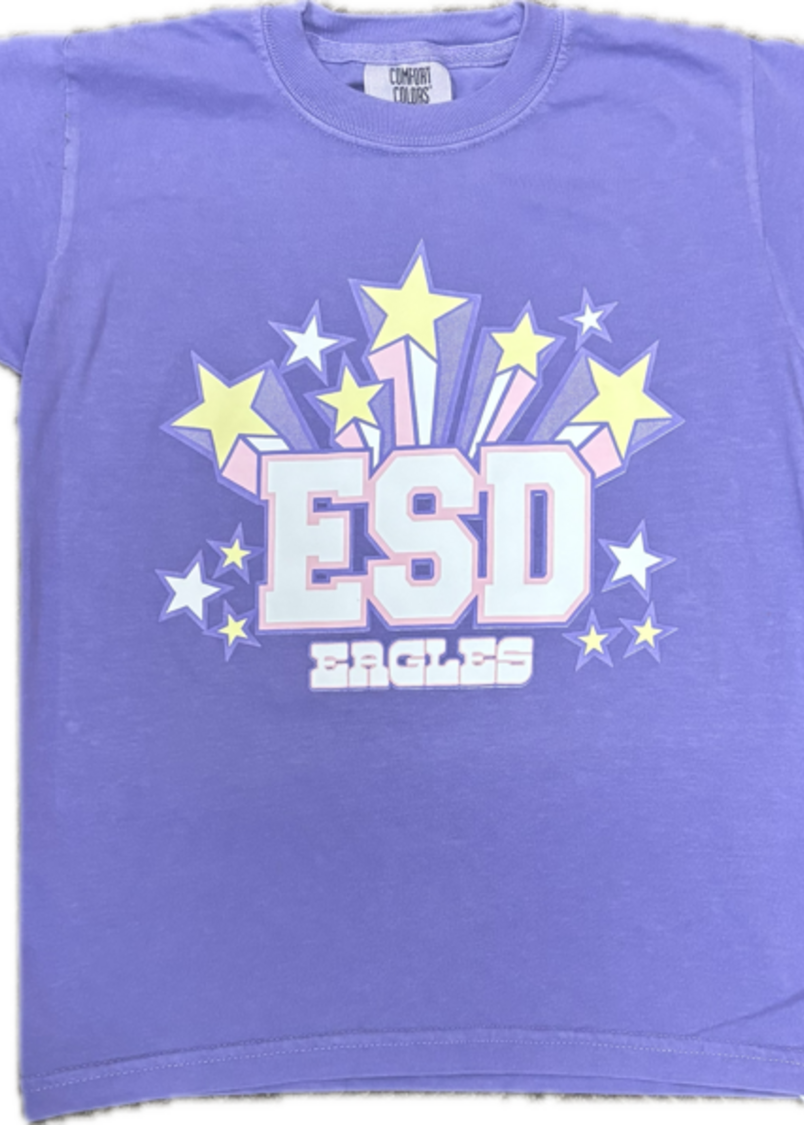 EN T-SHIRT PURPLE WITH ESD AND STARS