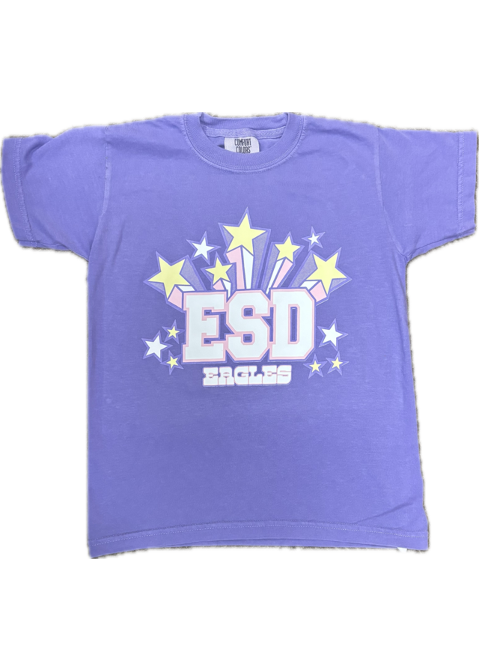 EN T-SHIRT PURPLE WITH ESD AND STARS
