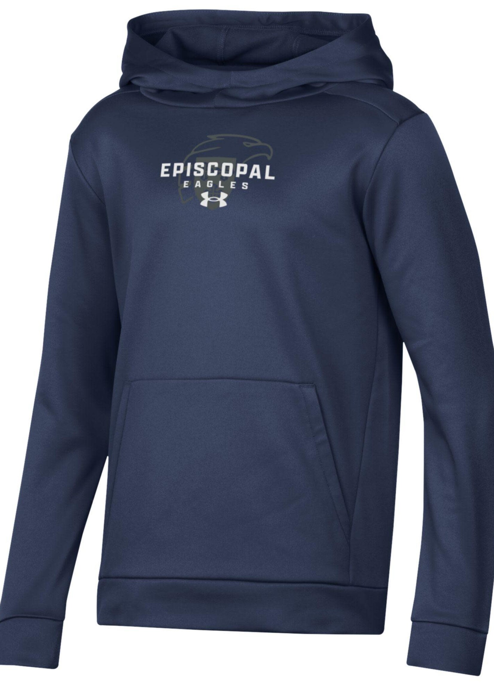 Under Armour Navy Hoodie with Charcoal Eagle Shield
