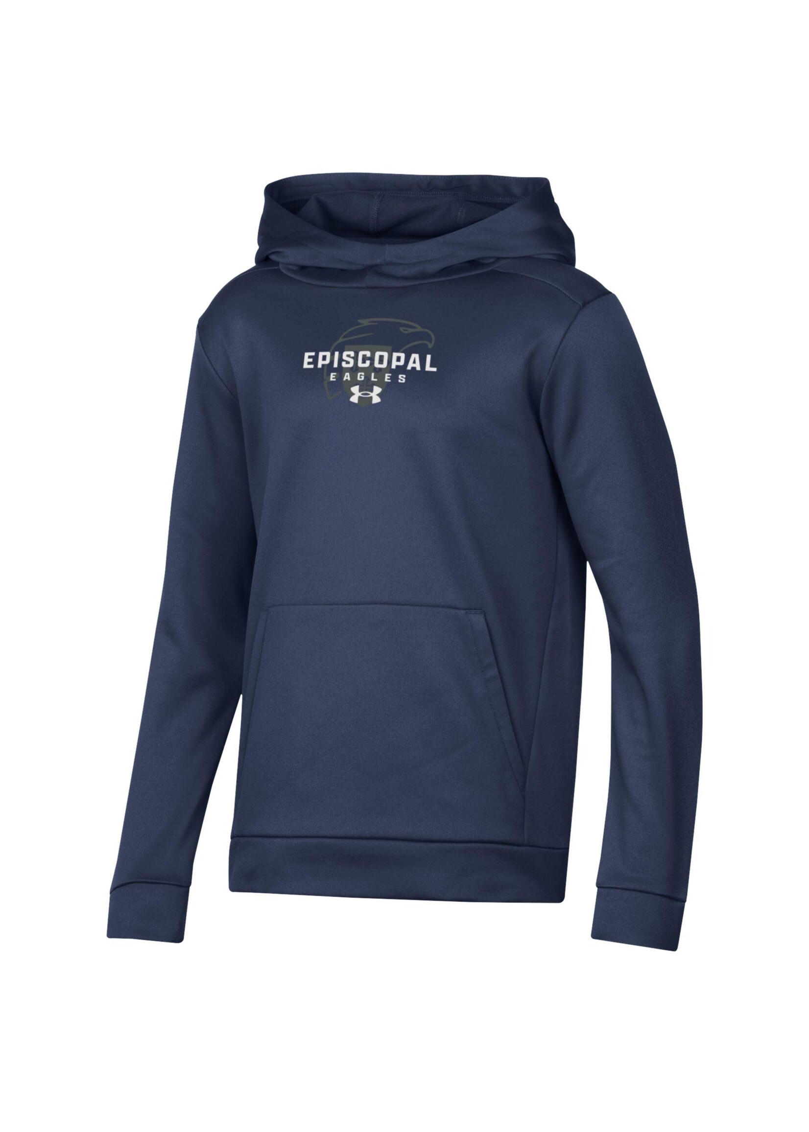 Under Armour Navy Hoodie with Charcoal Eagle Shield