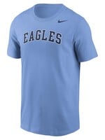 NIKE Dri Fit Cotton Tee Valor Blue w EAGLES Arch in NVY
