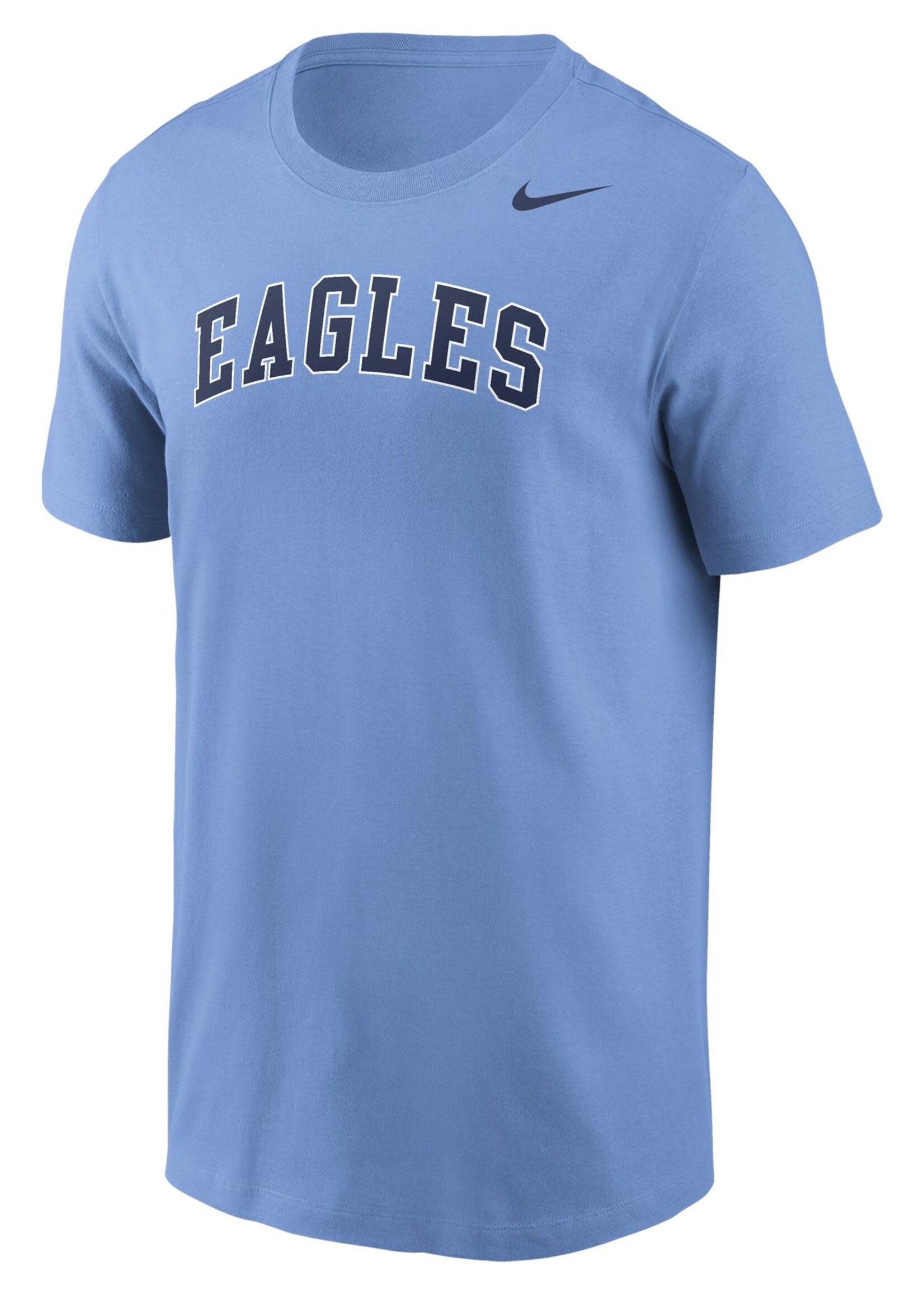 NIKE Dri Fit Cotton Tee Valor Blue w EAGLES Arch in NVY