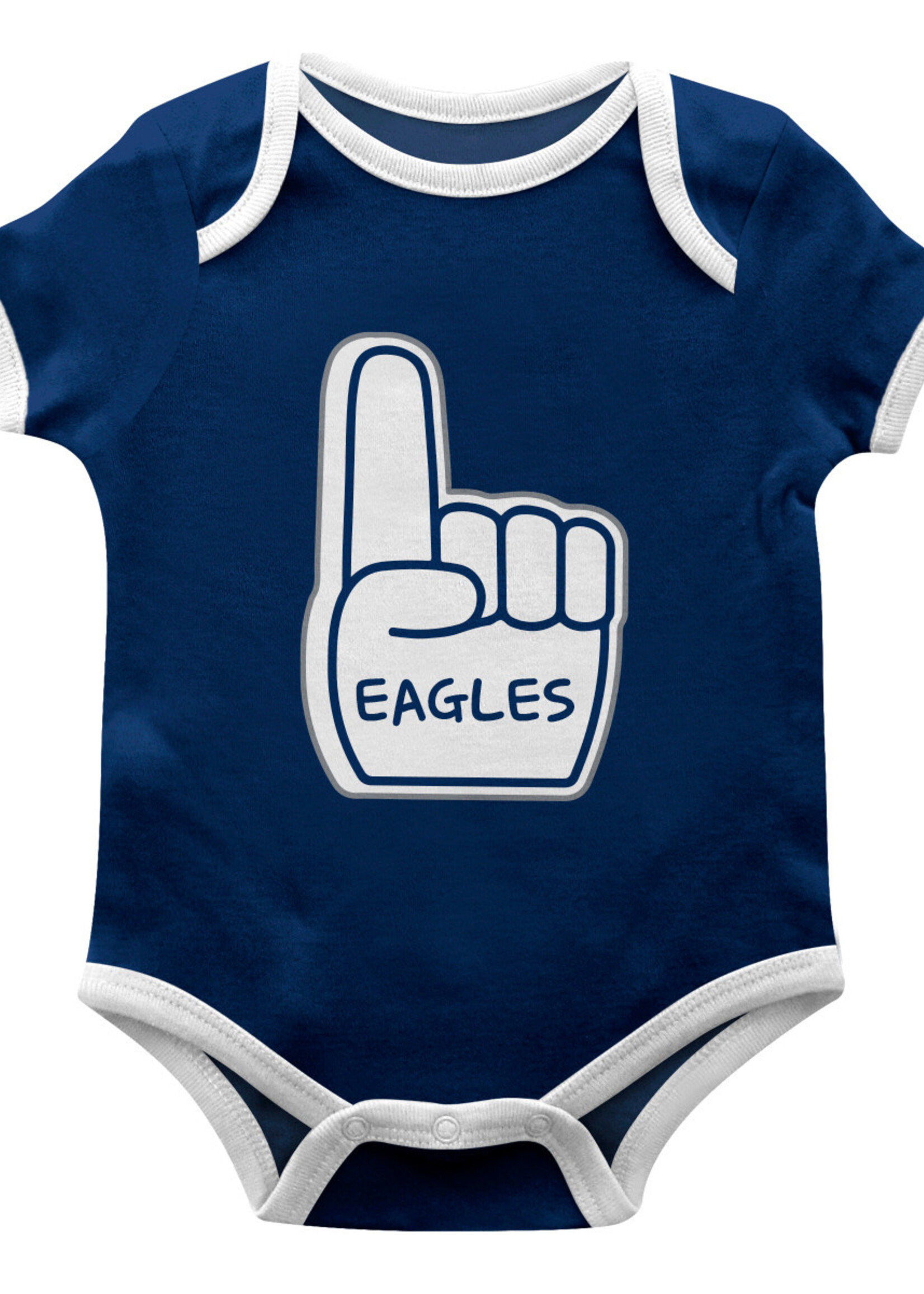 Vive la Fete Luca Onesie Navy and White