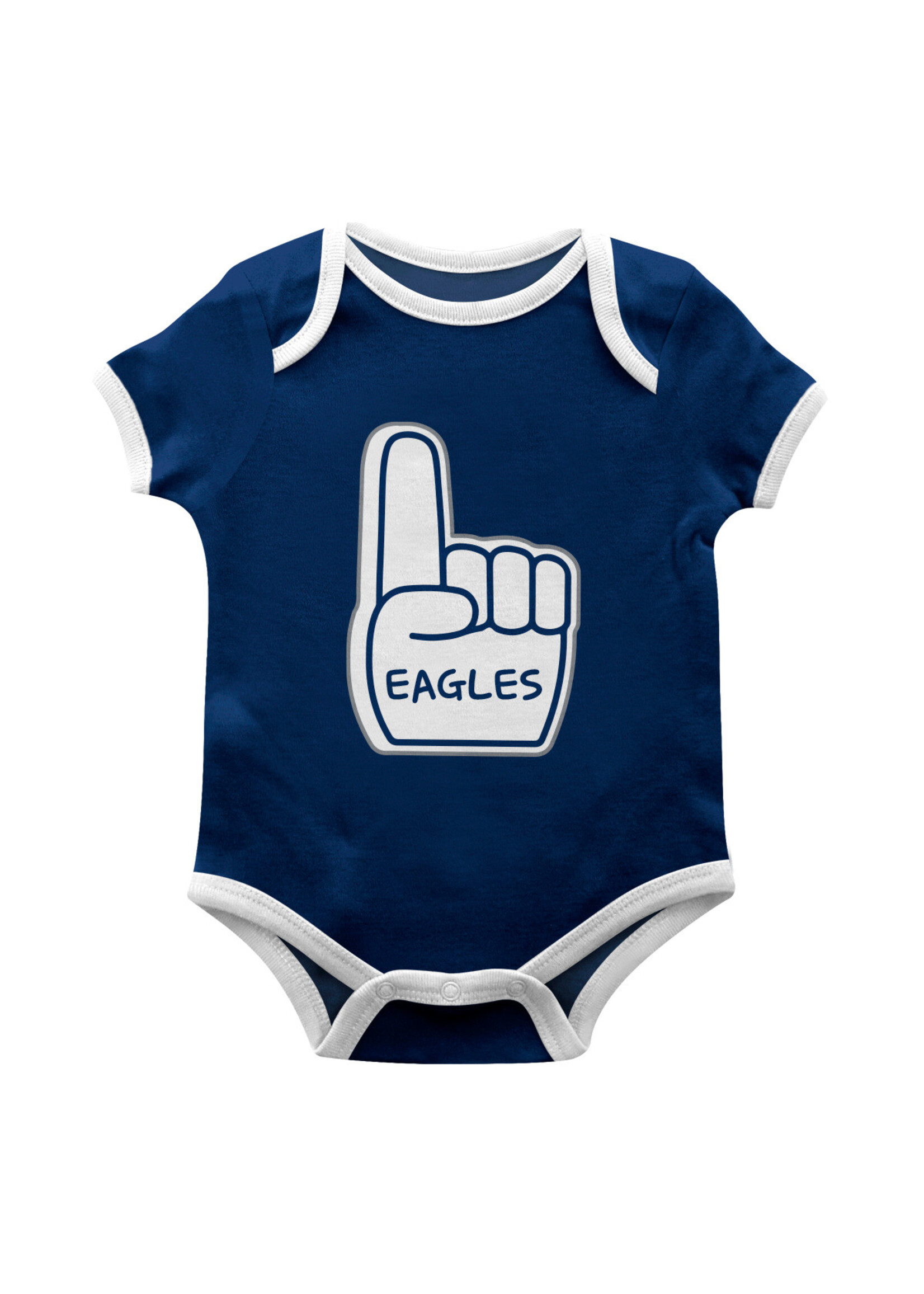 Vive la Fete Luca Onesie Navy and White