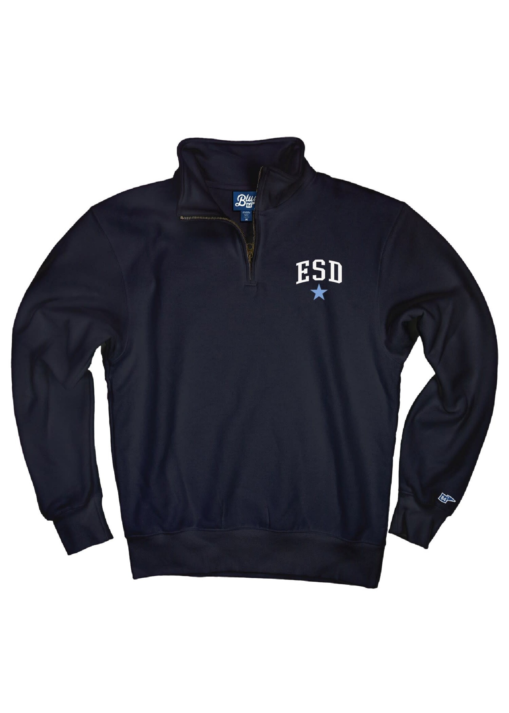Blue 84 Big Detroit 1/4 Zip Navy ESD with STAR