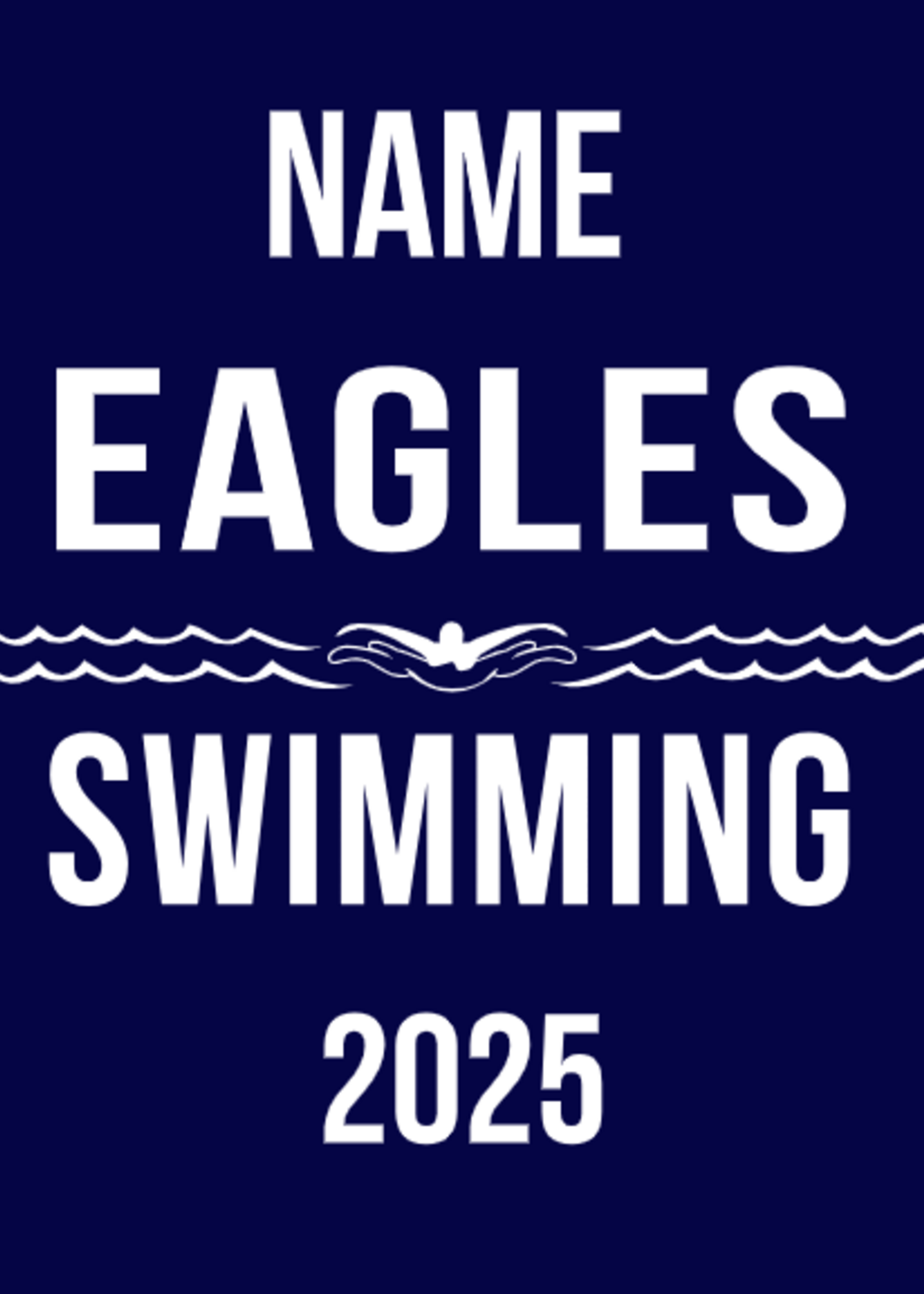 2026 Swim Team Yard Sign