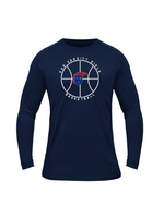 2025 BSN Navy VARSITY Girls Basketball LS Dri-Fit Tee