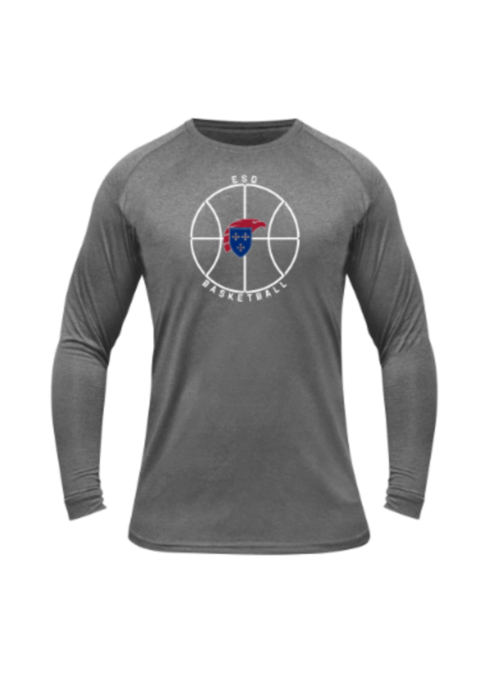 2025 BSN ESD Basketball Gray LS Dri-Fit