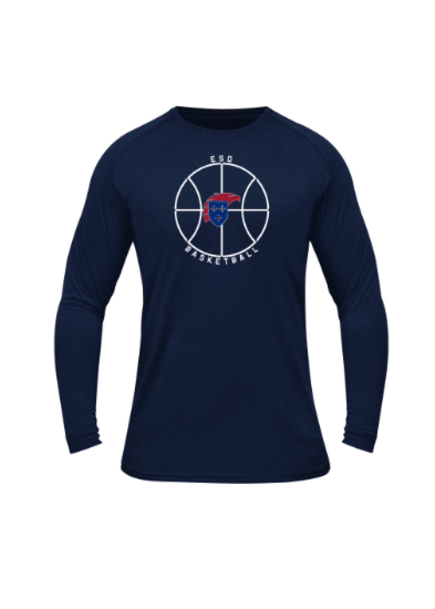2025 BSN ESD Basketball NAVY LS Dri-Fit