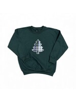 CHRISTMAS TREE PLAID SWEATSHIRT ADULT