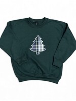 CHRISTMAS TREE PLAID SWEATSHIRT YOUTH