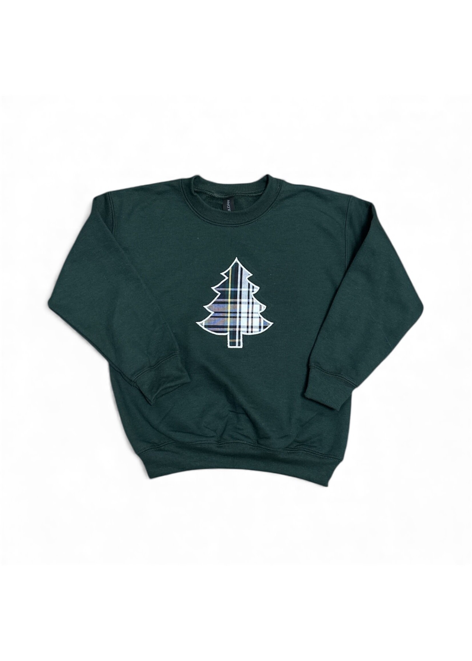 CHRISTMAS TREE PLAID SWEATSHIRT YOUTH