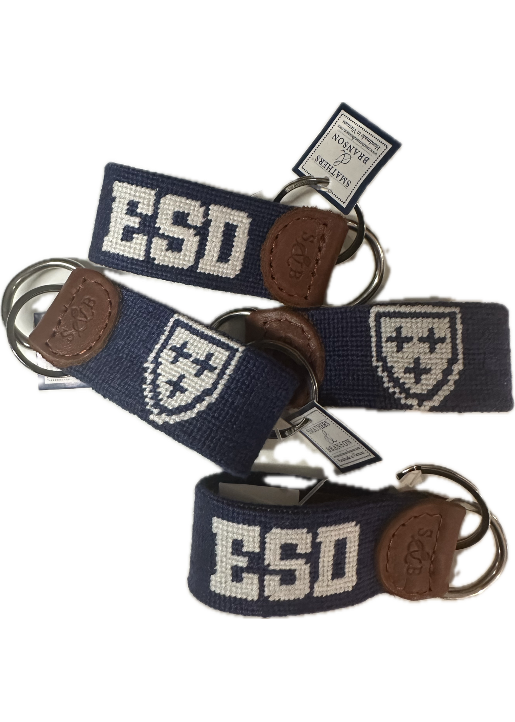 Smath and Bran Cust Key Fob Navy ESD Shield