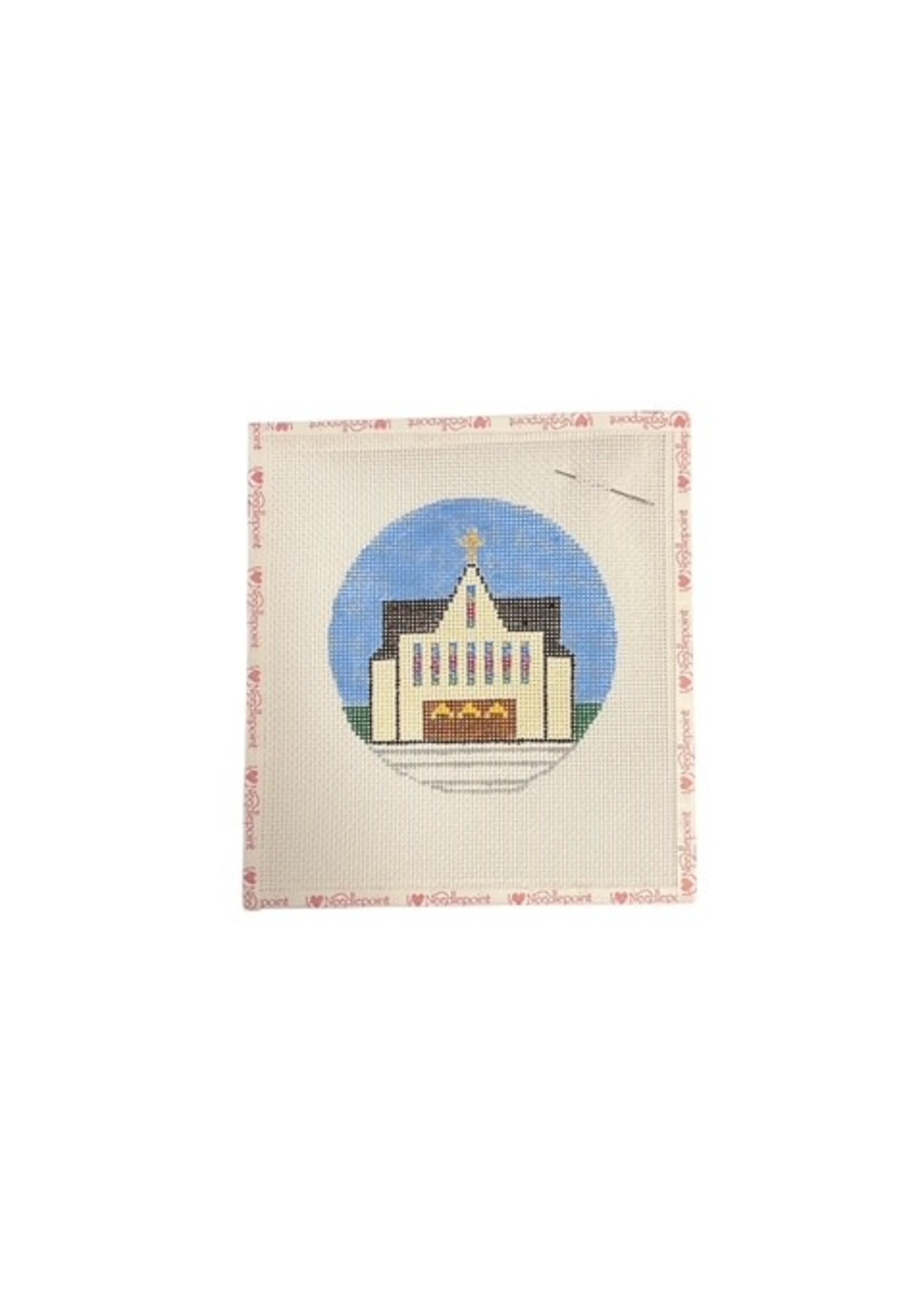 NEEDLEPOINT CHAPEL 4" CANVAS ONLY