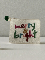 Fan Glam Beaded Coin Bag Merry & Bright