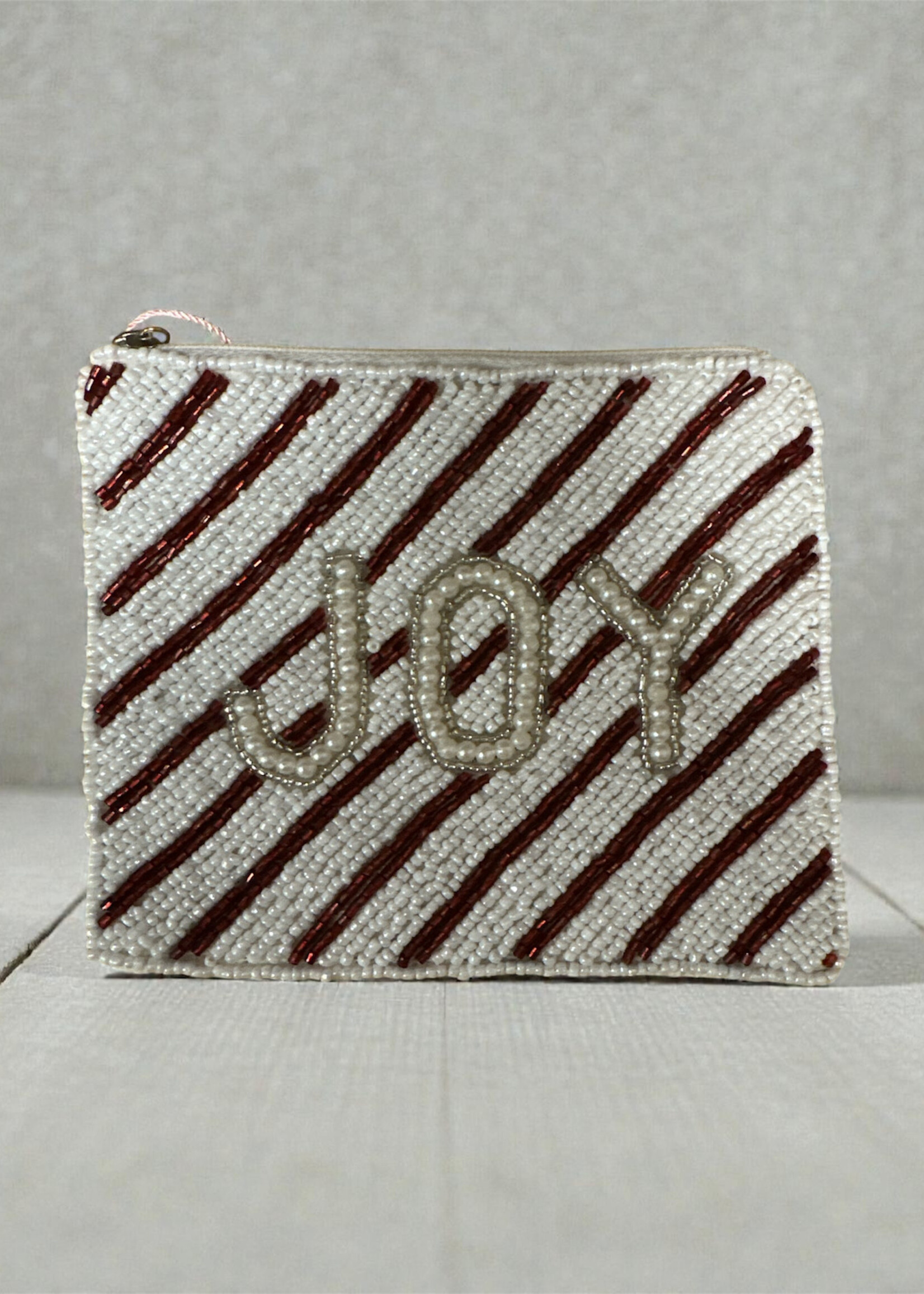 Fan Glam Beaded Coin Bag Joy