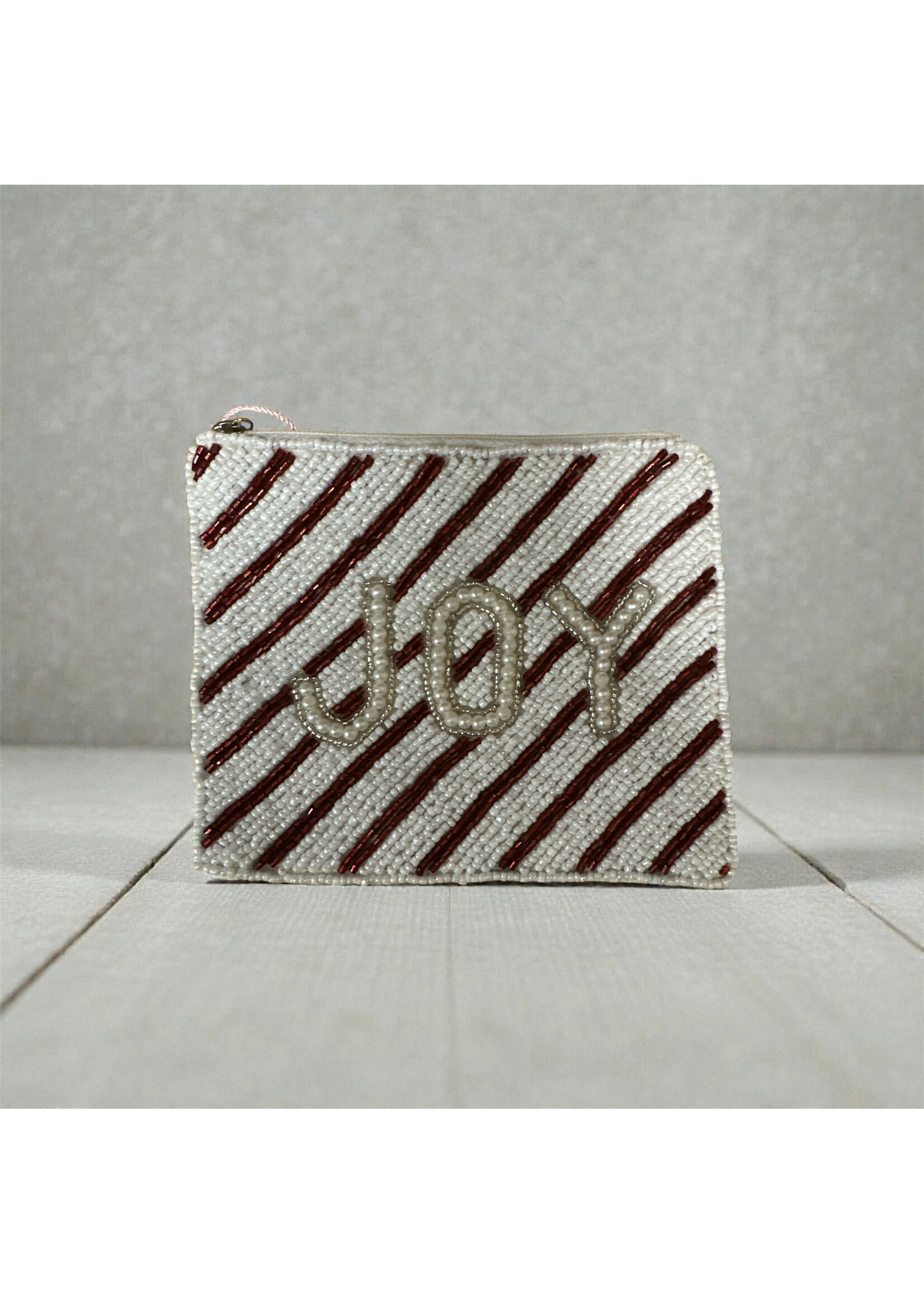 Fan Glam Beaded Coin Bag Joy