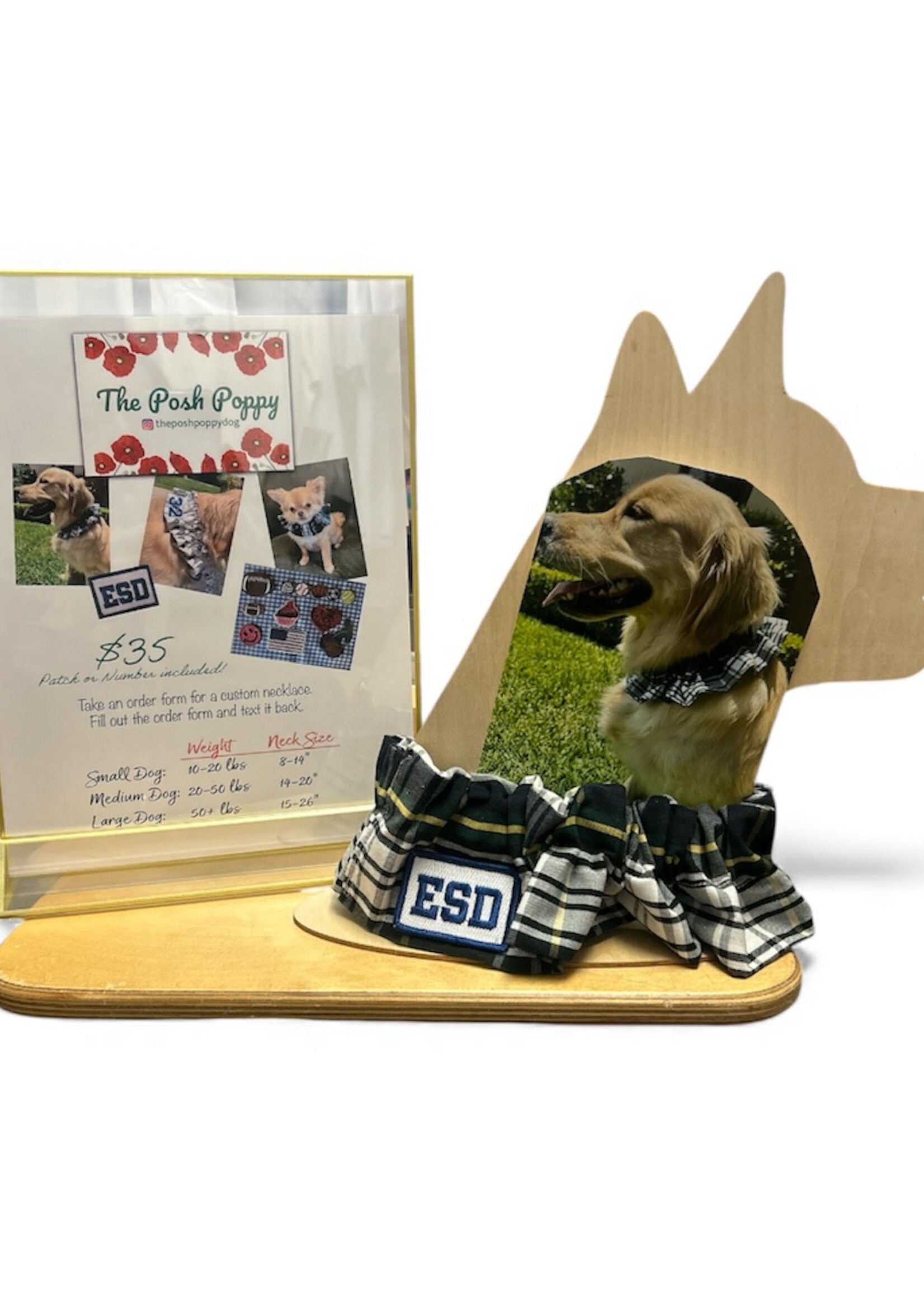 Plaid ESD Custom Dog Collar