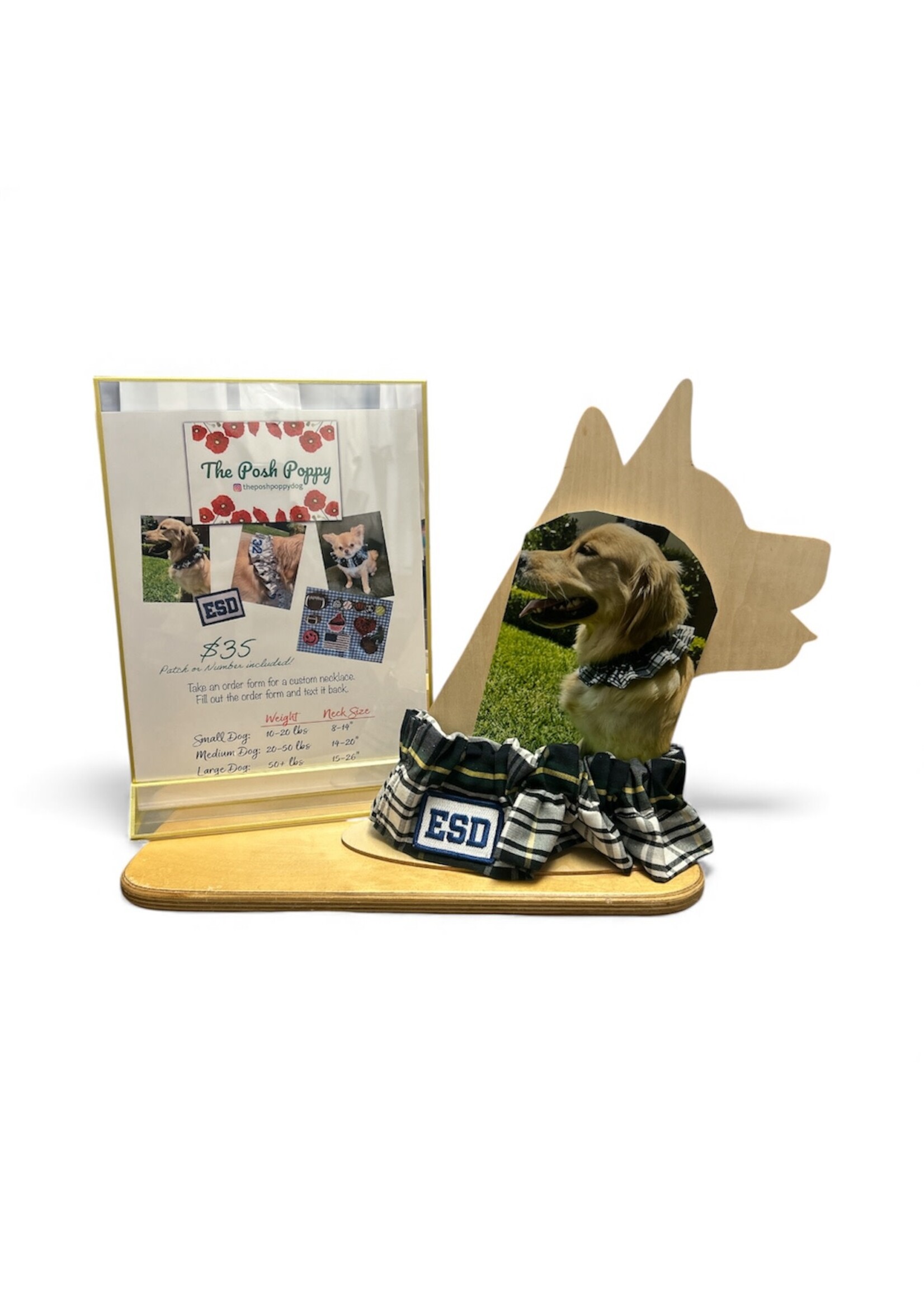 Plaid ESD Custom Dog Collar