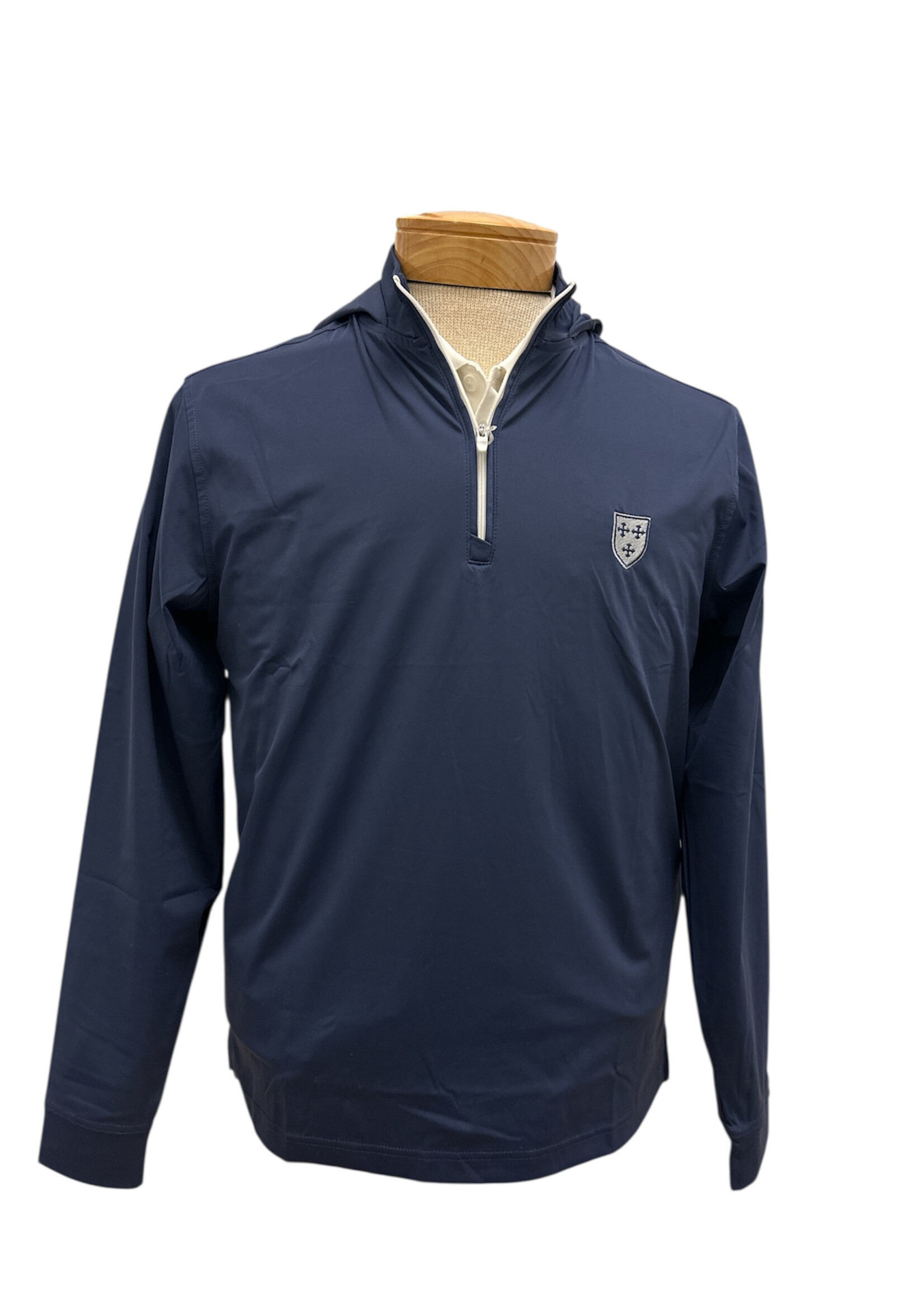 johnnie-O Robby LWT Qtr Zip Hoodie Navy